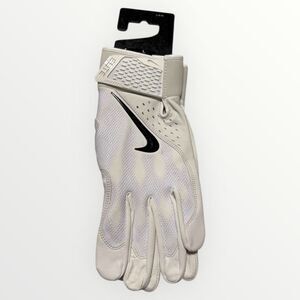 Nike Alpha Elite White/Black Baseball Batting Gloves size Adult Large FD7816-132